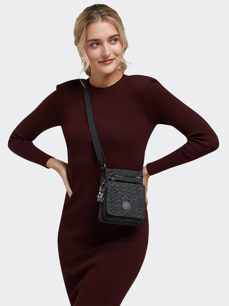Сумка через плечо Kipling KI5428K59 New Eldorado Small Crossbody Bag Signature Emb