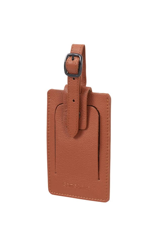 Бирка для багажа Samsonite CO1*103 Travel Accessories ID Leather Luggage Tag X2