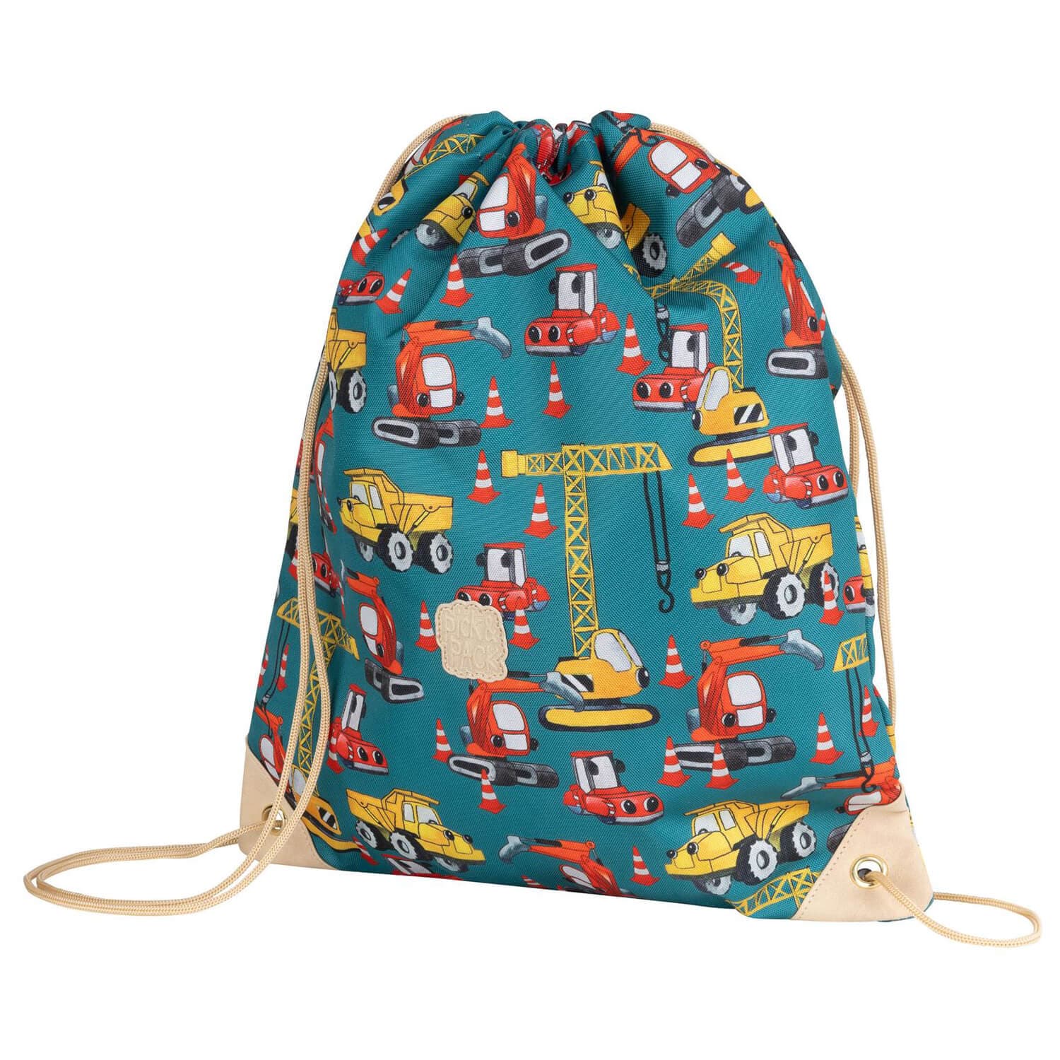 Детский рюкзак-мешок Pick&Pack PP20391 Construction Gymbag