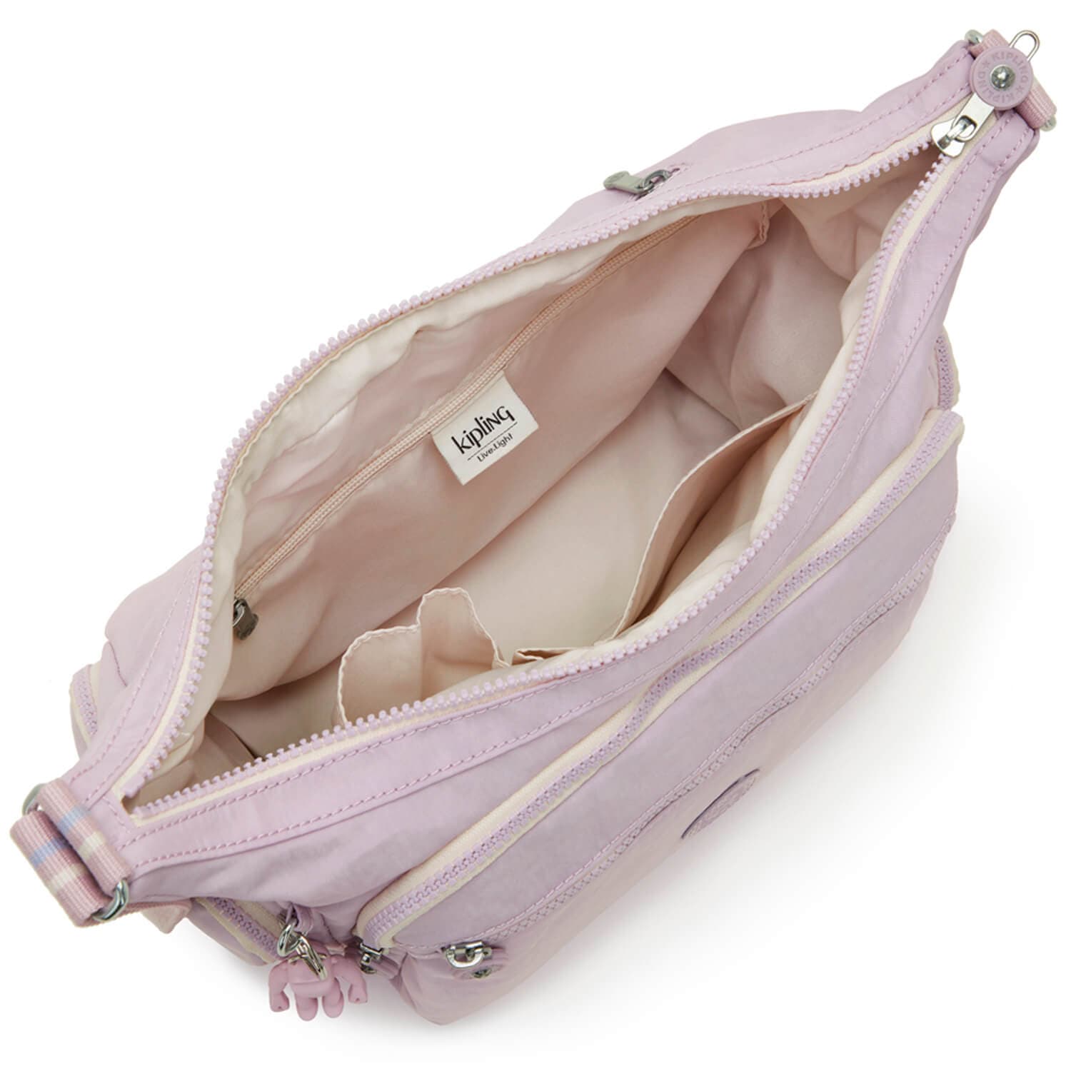 Женская сумка через плечо Kipling K15255V75 Gabbie Medium Shoulder Bag Gentle Lilac