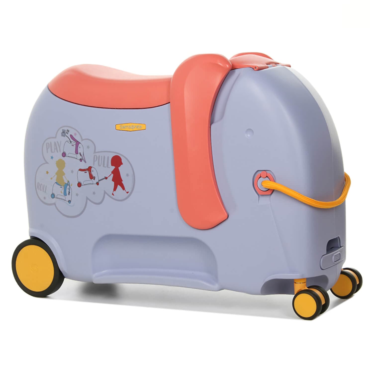 Детский чемодан-каталка делюкс Samsonite CT2-81001 Dream Rider Deluxe Elephant Lavend