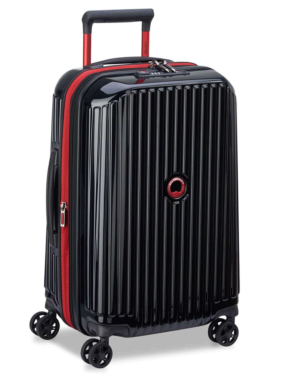 Чемодан Delsey 002173801 Securitime Zip 4 Double Wheels Cabin Trolley Case 55 см Expandable USB