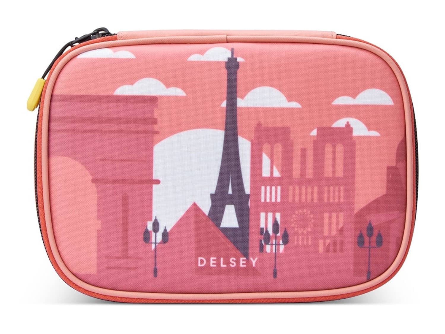 Пенал школьный большой для девочек Delsey Academie 003389175 Pencil Box Large Size