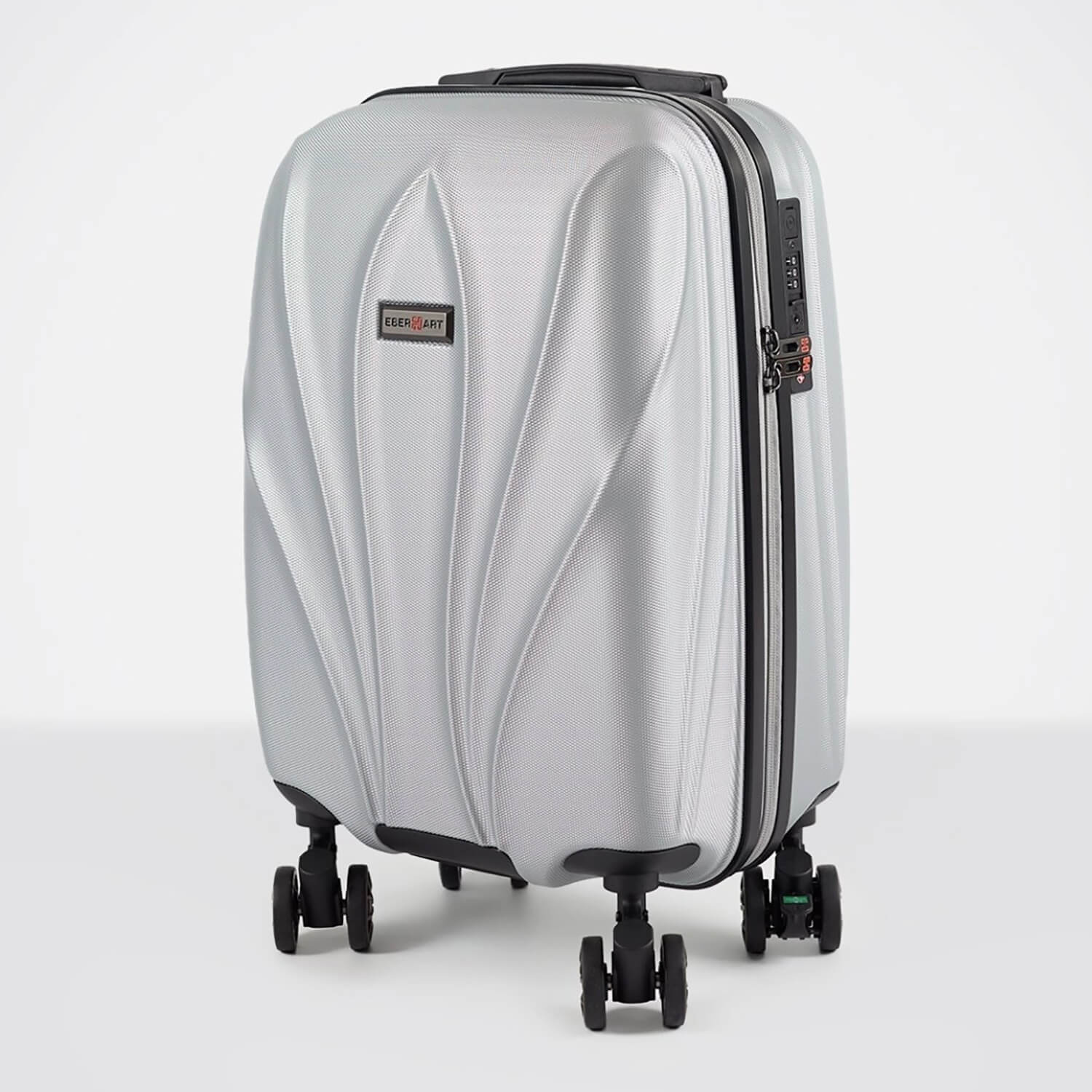 Чемодан с портпледом, амортизаторами и стопором Eberhart 07L*420 Lotus 2.0 S 55 см USB 