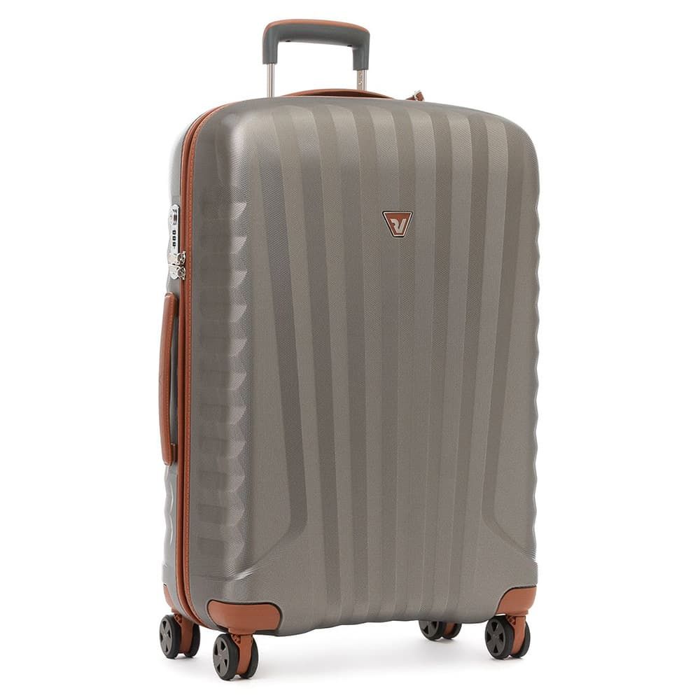 Чемодан премиум с кожаной отделкой Roncato 5222 E-Lite M Trolley 72 см