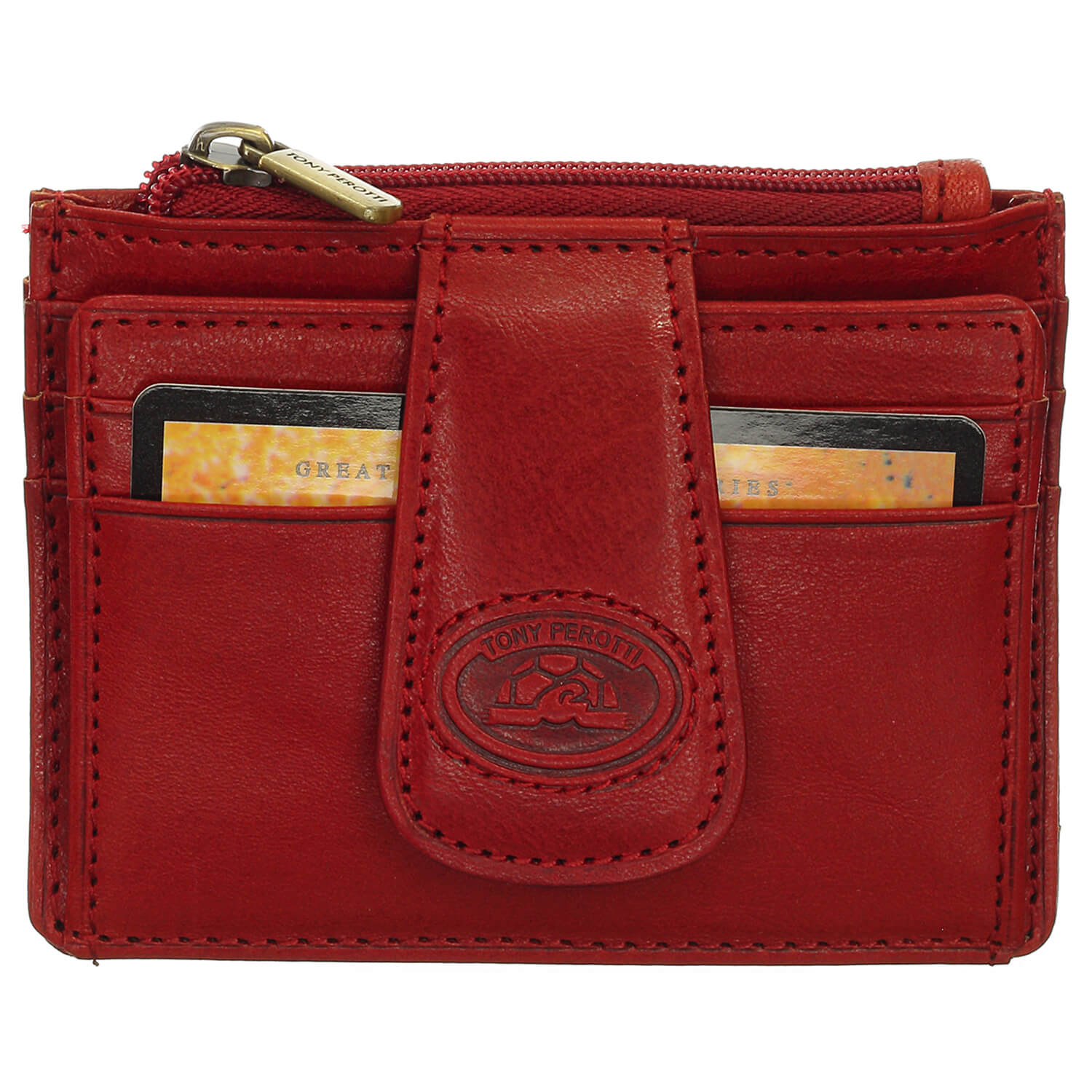 Кожаная кредитница Tony Perotti 789745 Bruciato Card Holder
