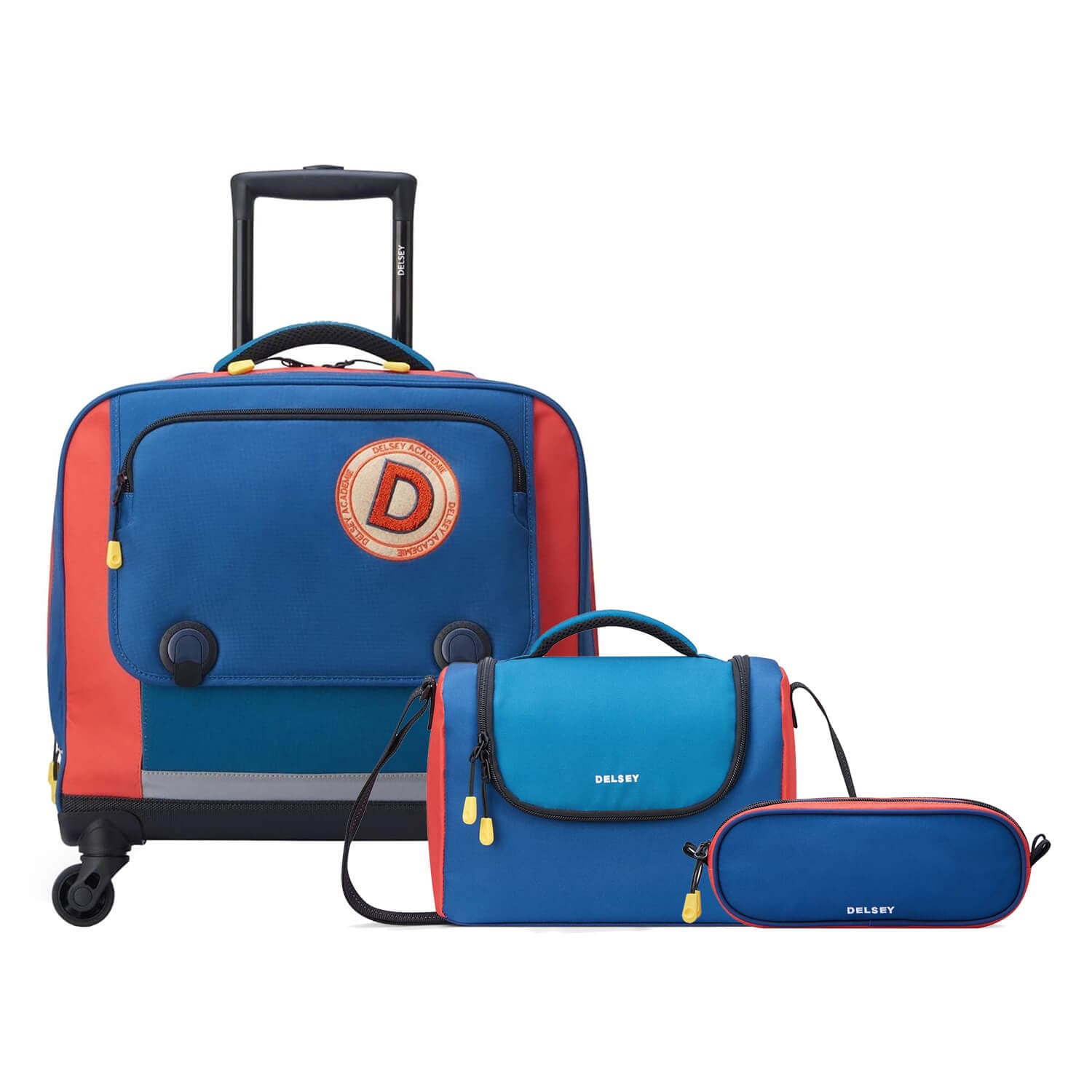 Школьный комплект из 3 предметов для мальчиков Delsey Academie 003389910 3-Piece Set 15.6″