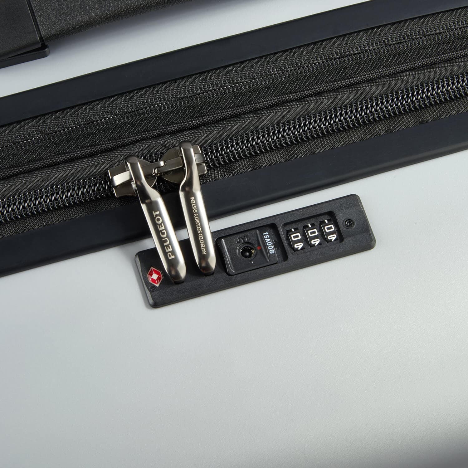 Чемодан с амортизаторами Delsey 001007821 Peugeot Zip Trolley L 76 см Expandable