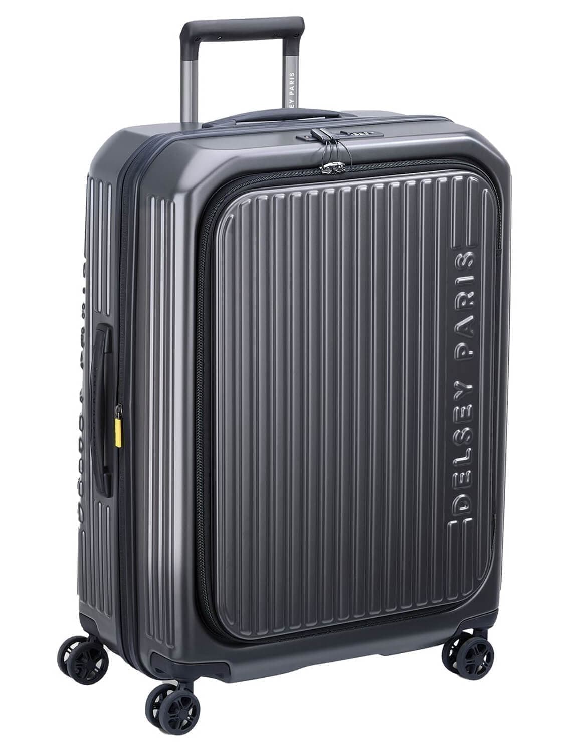 Чемодан с уникальным открыванием Delsey 002173814 Securitime Zip 4DW Trolley M 66 см Expandable