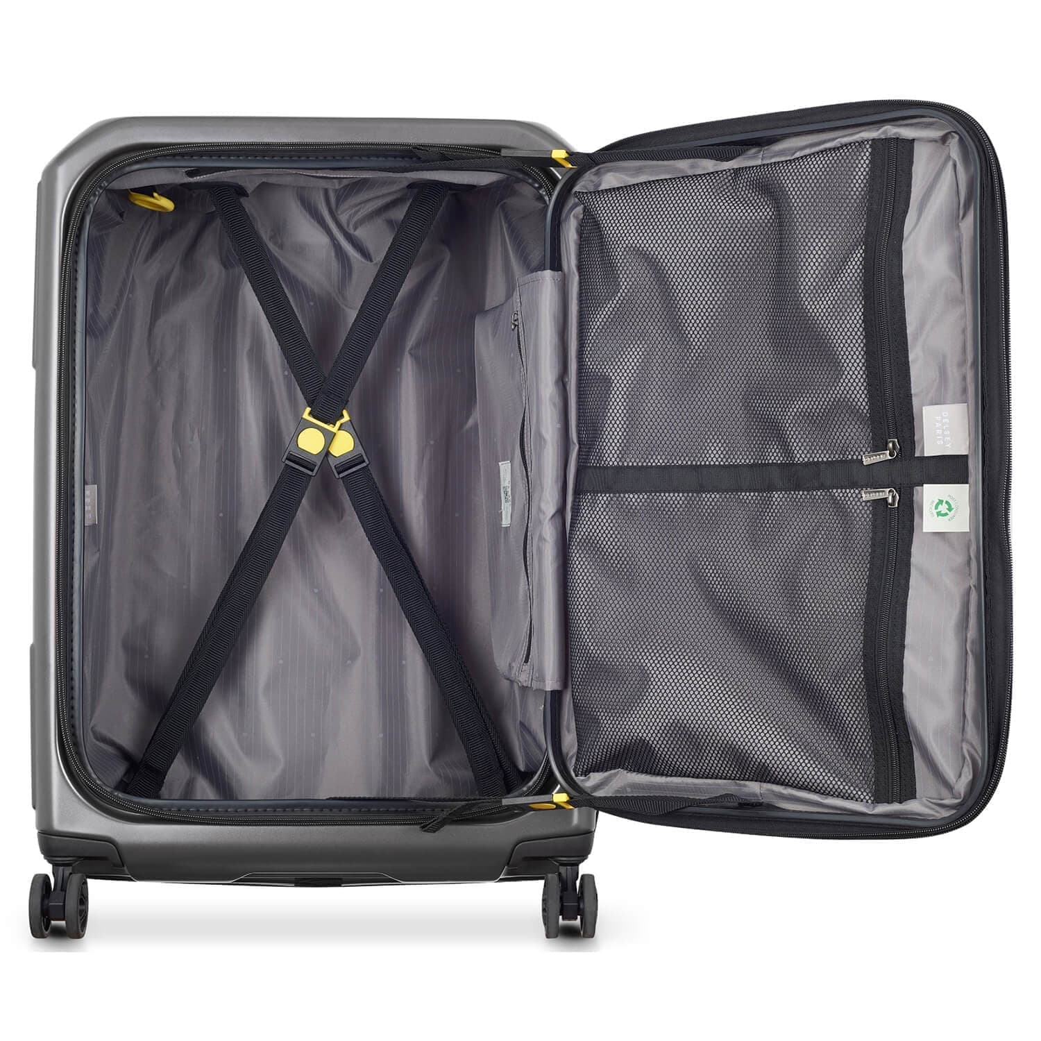 Чемодан с уникальным открыванием Delsey 002173814 Securitime Zip 4DW Trolley M 66 см Expandable