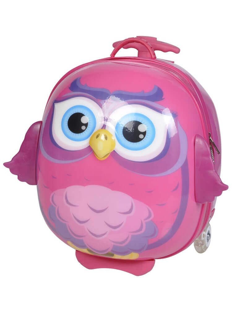 Детский чемодан Bouncie LG-14OW-P01 Cappe Upright 37 см Pink Owl