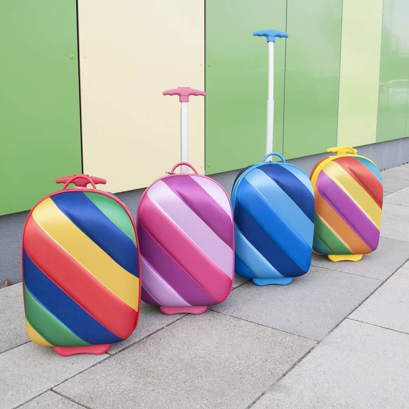 Детский чемодан Bouncie Радуга 2 Cappe Upright 44 см