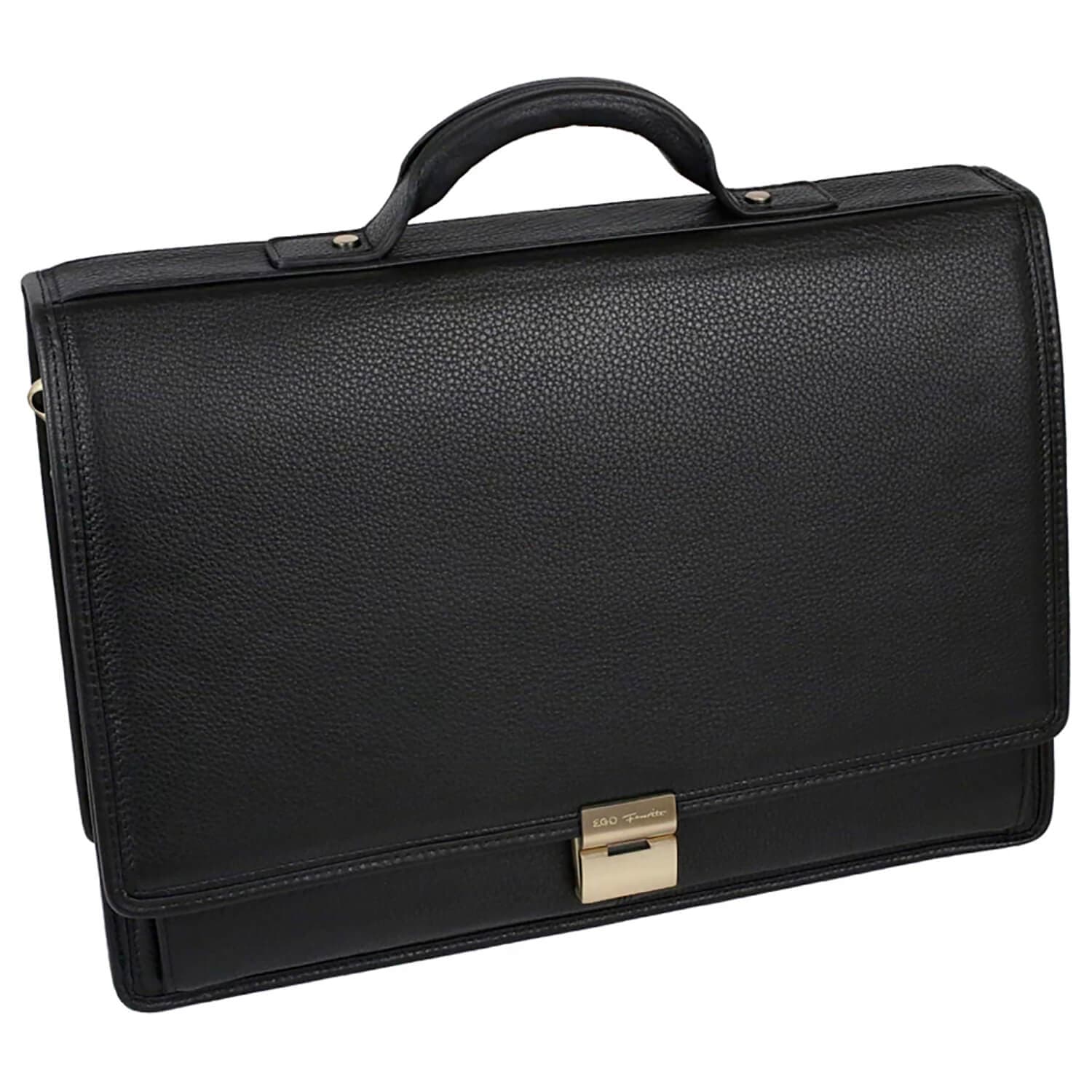 Кожаный классический портфель Ego Favorite 033-2799-01 с отделением для ноутбука 14″