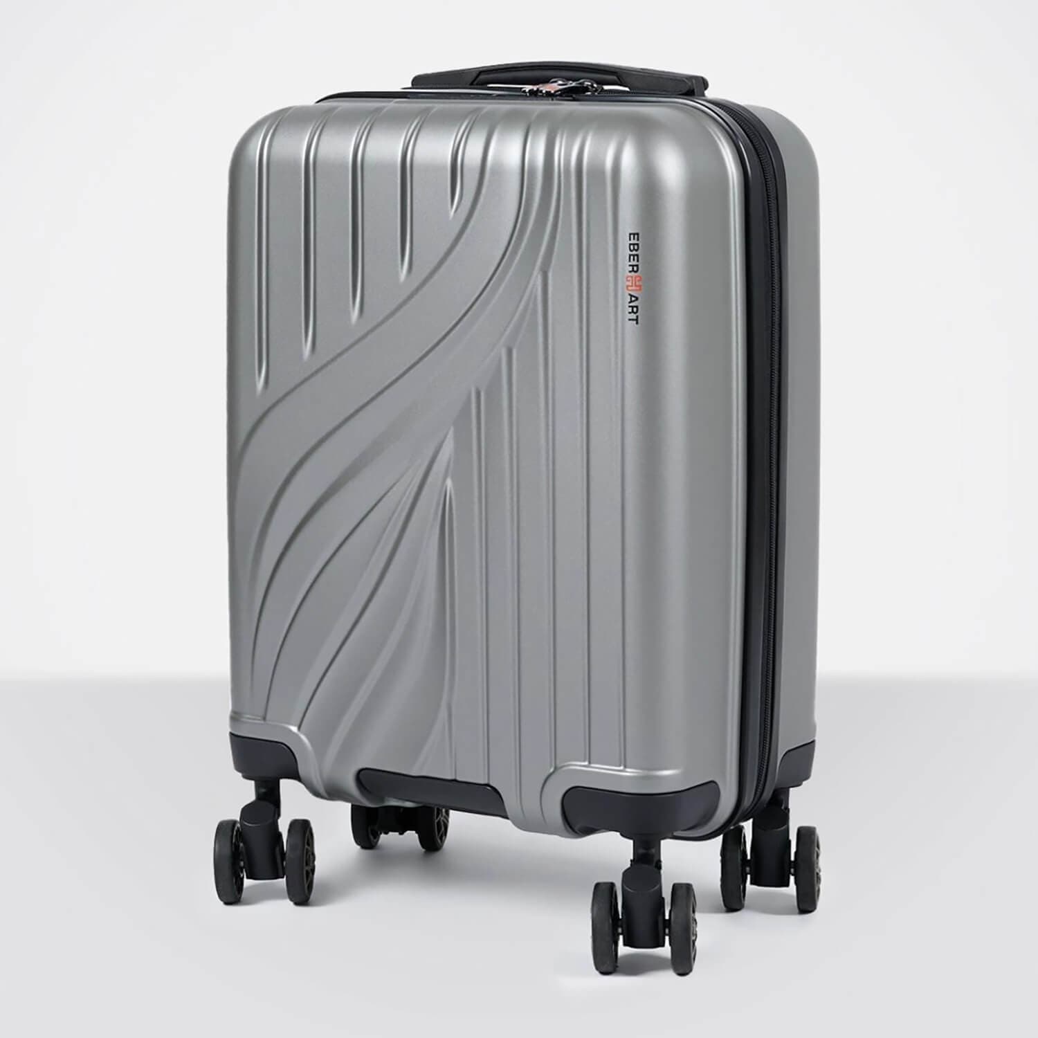 Чемодан с портпледом, амортизаторами и стопором Eberhart 15P*420 Phantom Spinner S 55 см USB