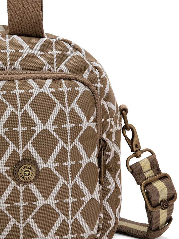 Женская сумка Kipling KI6454L57 Cool Defea Medium Shoulder bag Signature Brown