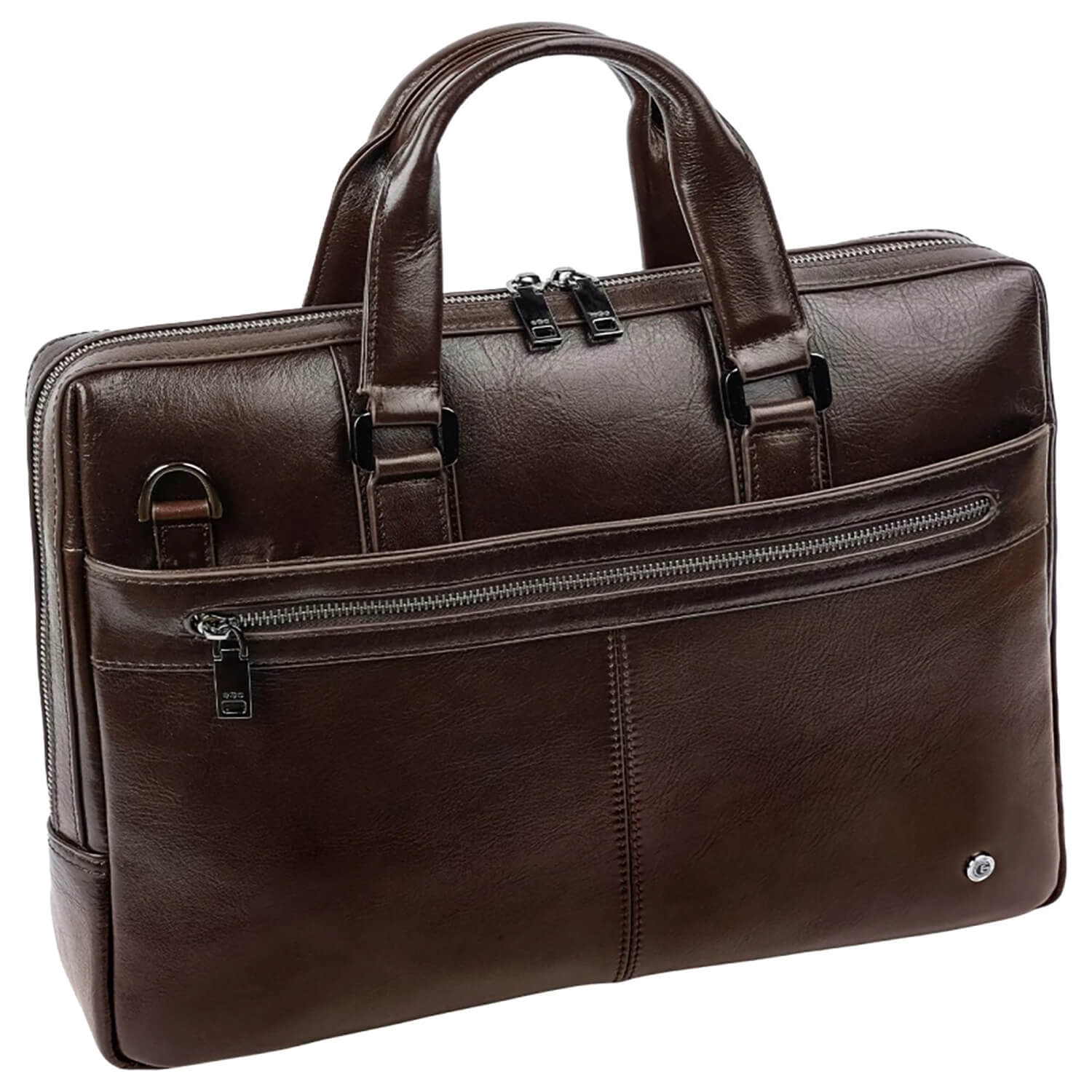 Мужская деловая кожаная сумка Ego Favorite 036-5951-01 формата А4 14″