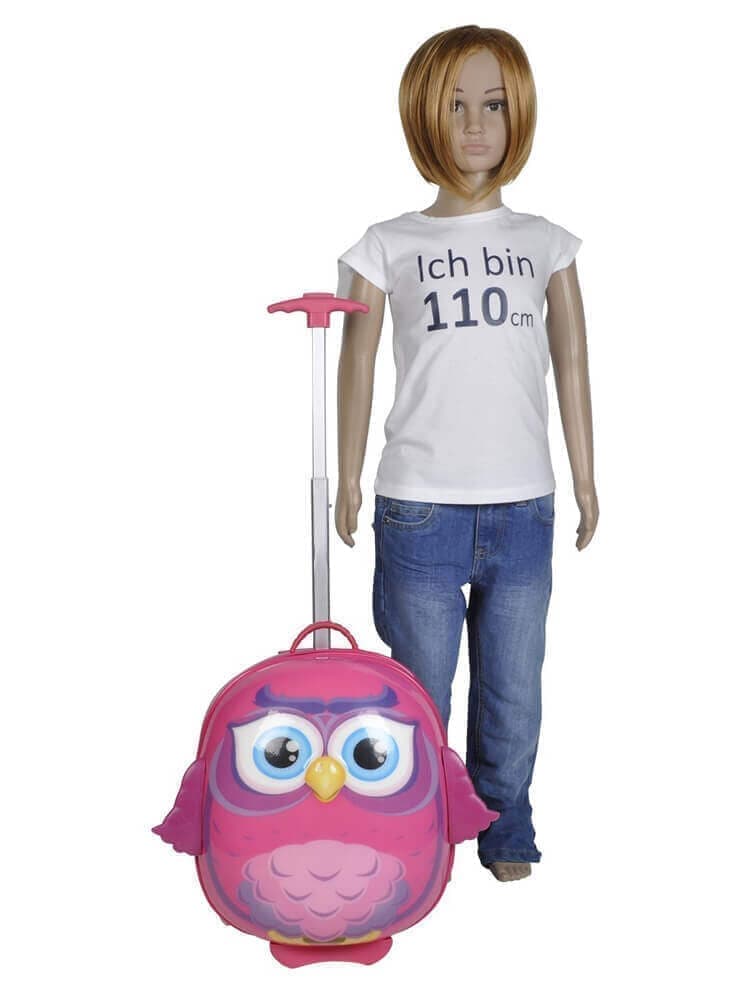 Детский чемодан Bouncie LG-14OW-P01 Cappe Upright 37 см Pink Owl