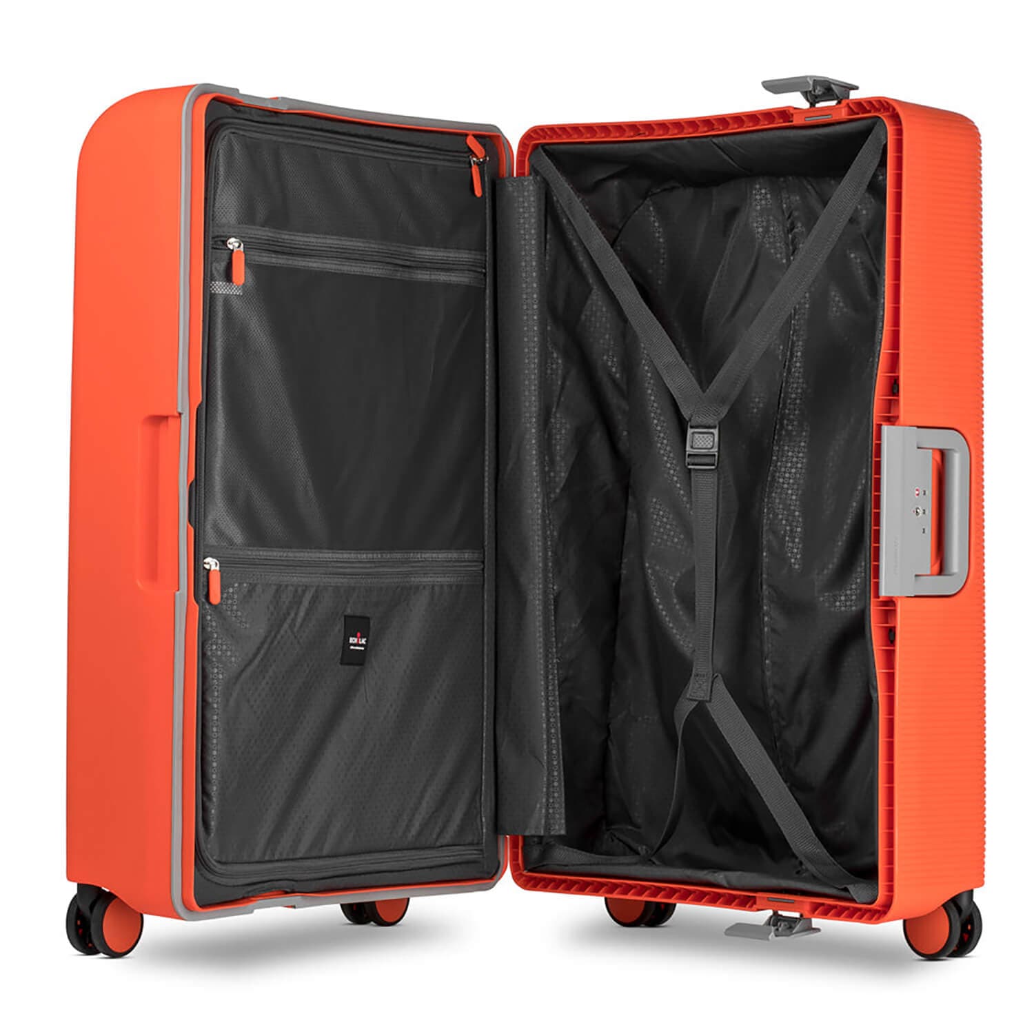 Чемодан на защелках с колесами Hinomoto Echolac PW004-28 Fusion Frame Suitcase L 76 см