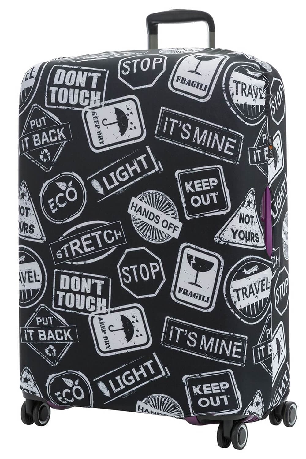 Чехол на большой чемодан Eberhart EBH503-L Warning Mix Suitcase Cover L/XL