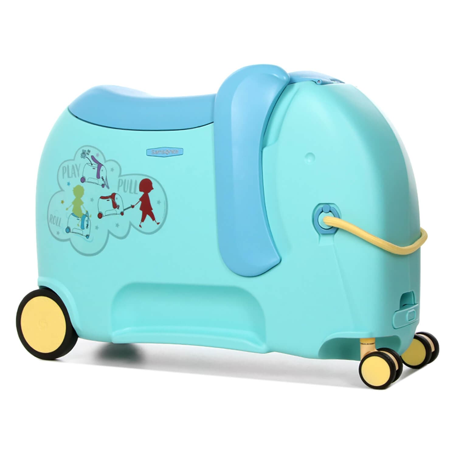 Детский чемодан-каталка с поворотными колесами Samsonite CT2-11001 Dream Rider Deluxe Elephant Blue