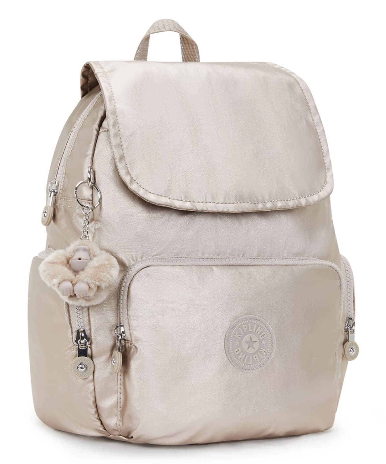 Женский рюкзак Kipling KI563448I City Zip Small Metallic Glow