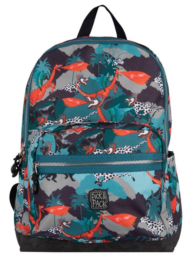 Школьный рюкзак Pick&Pack PP20242 Forest Dragon Backpack L 15″