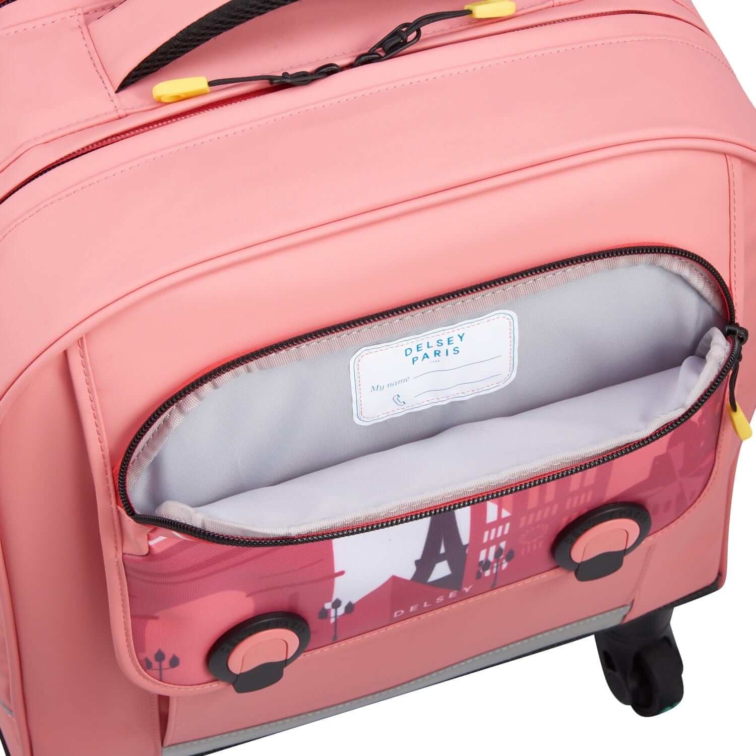 Школьный рюкзак на колесах для девочек Delsey Academie 003389453 4 Wheel Vertical Backpack 15.6″