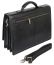 Кожаный классический портфель Ego Favorite 033-2799-01 с отделением для ноутбука 14″ 036-2799-01 Чёрный глянцевый - фото №7