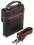 Мужская кожаная сумка с короткой ручкой и плечевым ремнем Diamond 1538-16R 1538-16R Brown - фото №5