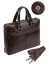 Мужская деловая кожаная сумка Ego Favorite 036-5951-01 формата А4 14″ 036-5951-01 Коричневый - фото №5