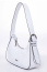 Женская сумка-луна Ego Favorite 25-3805 из натуральной кожи 25-3805 Белый - фото №9