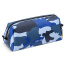 Школьный пенал для мальчиков Delsey Academie 003389171 Top Zip Opening Pencil Case 1 Compartment 00338917122 22 Camo Blue - фото №1