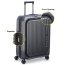 Чемодан с уникальным открыванием Delsey 002173814 Securitime Zip 4DW Trolley M 66 см Expandable 00217381401 01 Anthracite - фото №8