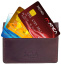 Кожаная кредитница Tony Perotti 789745 Bruciato Card Holder 789745/24 Бордовый - фото №4