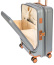 Чемодан-офис Bric's BRK28028 Capri 21″ Trolley S 55 см With Pocket 16″ USB Expandable BRK28028.021 021 Silver - фото №2