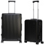 Чемодан алюминиевый на защелках Echolac CTA148-25 Shogun Classic M 68 см 1119T1148199250 Black - фото №13