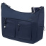 Большая женская сумка Samsonite KJ6*019 Move 4.0 Shoulder Bag M+2 Pockets KJ6-01019 01 Dark Blue - фото №1