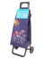 Хозяйственная сумка-тележка Garmol 212BS FW Flower Power на шасси Basic 212BS FW C-597 C-597 Синий/Бирюзовый - фото №1