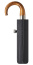 Зонт мужской автоматический с деревянной ручкой Doppler 74866 Fiber Magic Mini Strong купол 99 см 74867FG02 Black Stripes - фото №3