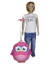 Детский чемодан Bouncie LG-14OW-P01 Cappe Upright 37 см Pink Owl LG-14OW-P01 Pink Owl Owl - фото №5
