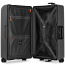 Чемодан на защелках с колесами Hinomoto Echolac PW004-24 Fusion Frame Suitcase M 66 см 1123TW004190240 Black - фото №2
