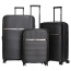 Чемодан на колёсах Robinzon RP2152-S Madeira Space Spinner M 66 см Exp RP2152-S-01 01 Black - фото №11