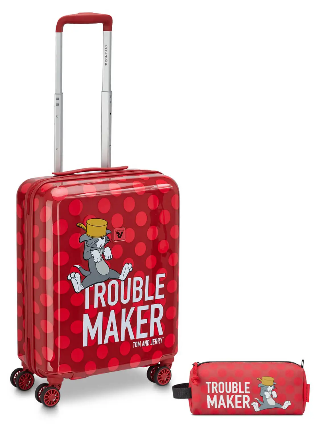 Чемодан с пеналом Roncato 441021 Tom&Jerry Cabin 55 см