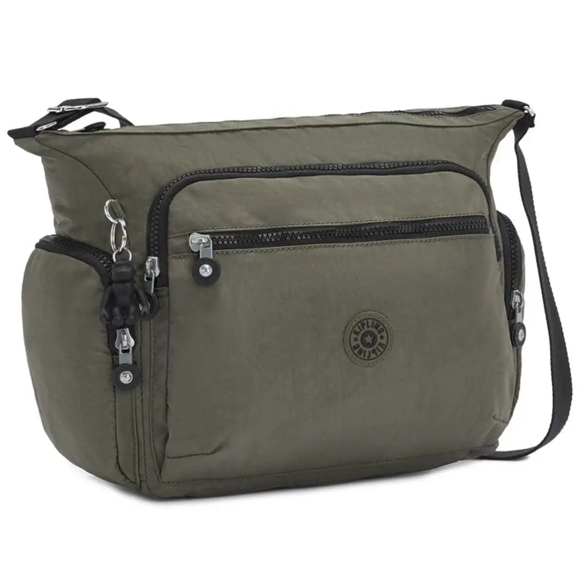 Женская сумка через плечо Kipling K1525588D Gabbie Medium Shoulder Bag Green Moss