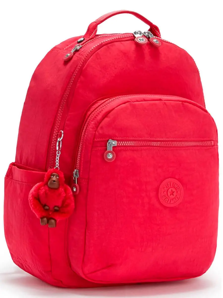 Женский рюкзак для ноутбука Kipling KI514009F Seoul Large Backpack 15″ True Pink
