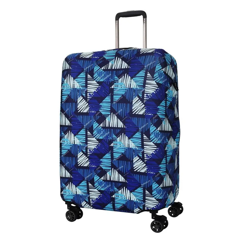 Чехол на большой чемодан Eberhart EBHP16-L Squiggle Triangles Suitcase Cover L/XL