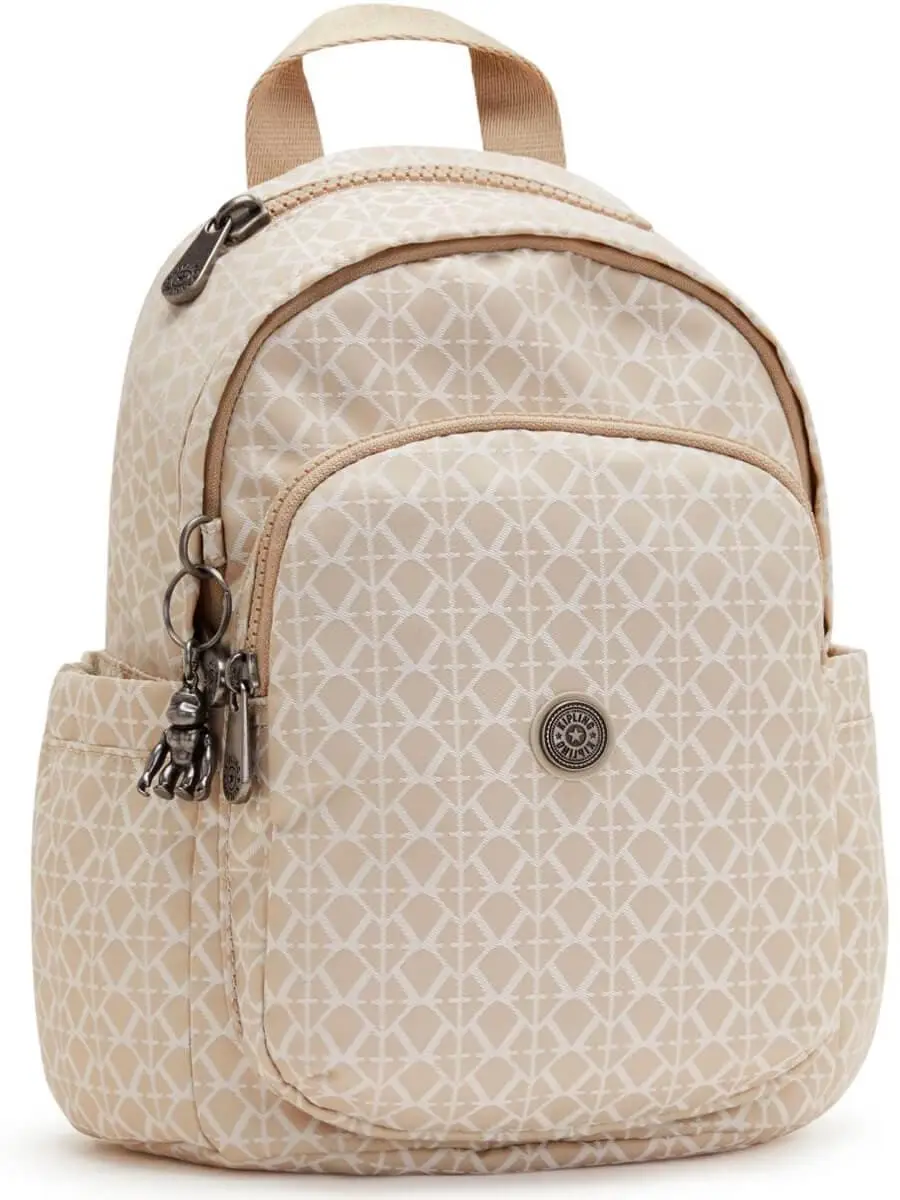 Маленький женский рюкзак Kipling KI4563R63 Delia Mini Small Backpack Signature Beige