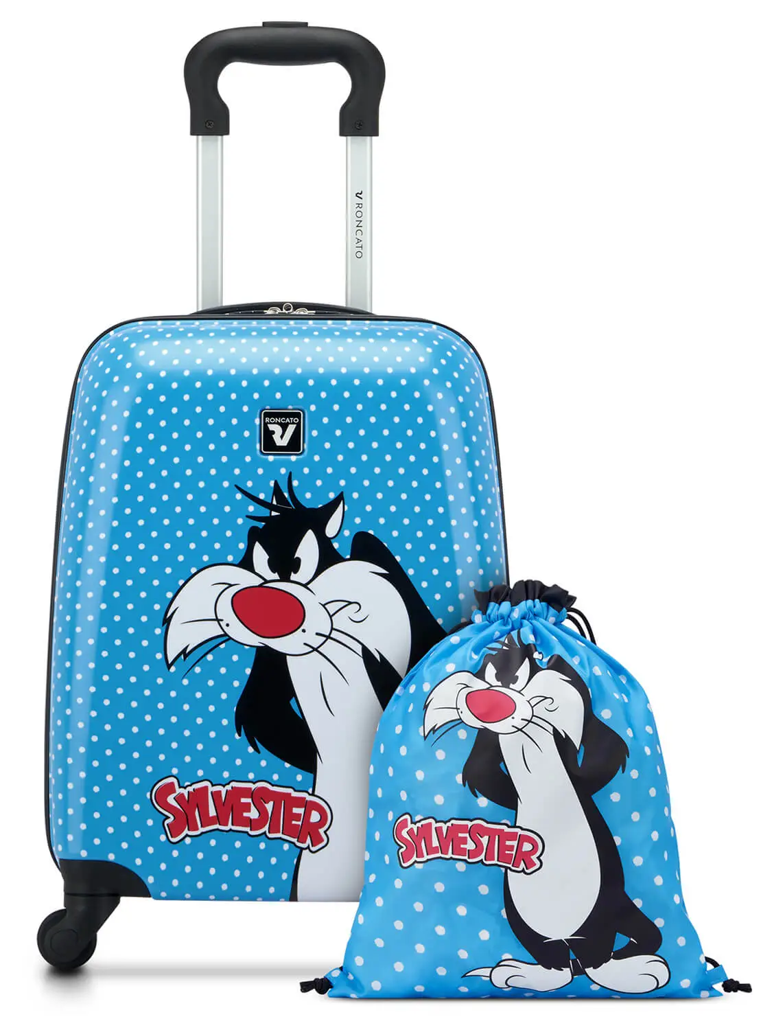 Детский набор чемодан и мешок Roncato 441001 Looney Tunes Kids Baby Trolley 46 см