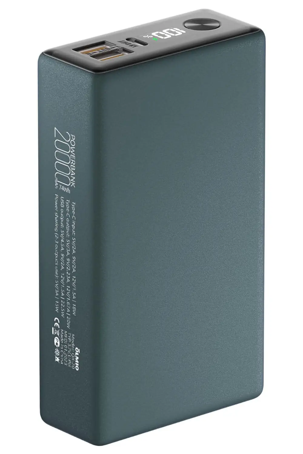 Внешний аккумулятор Olmio QX-20 Power Bank 20000mAh